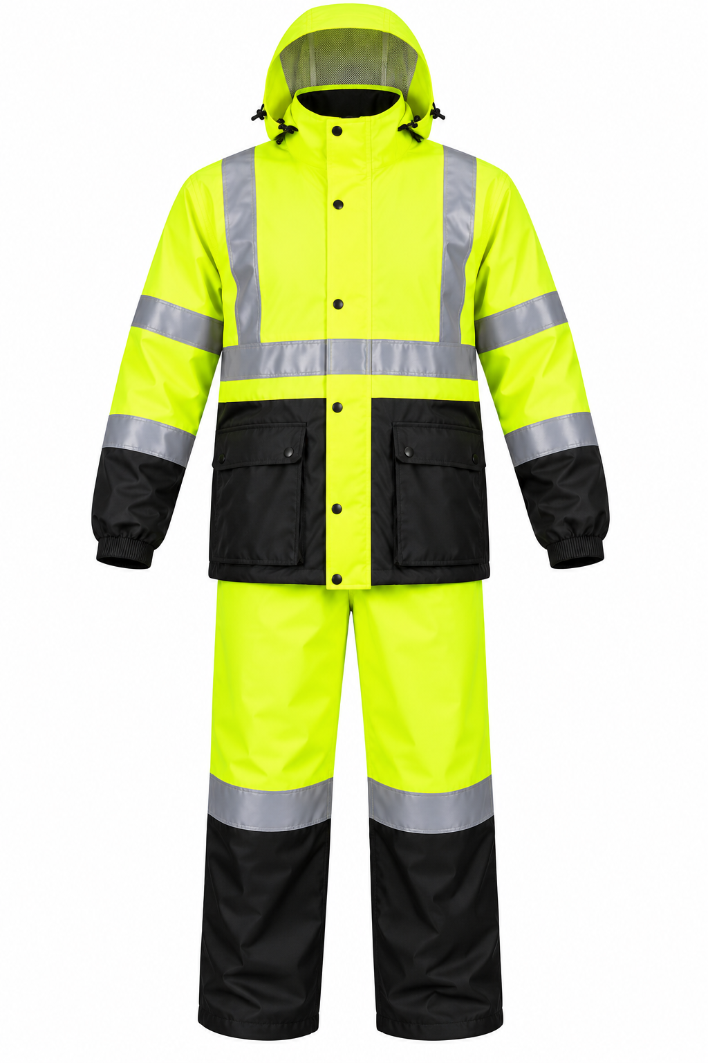 Ensemble de Pluie Haute Visibilité Veste & Salopette